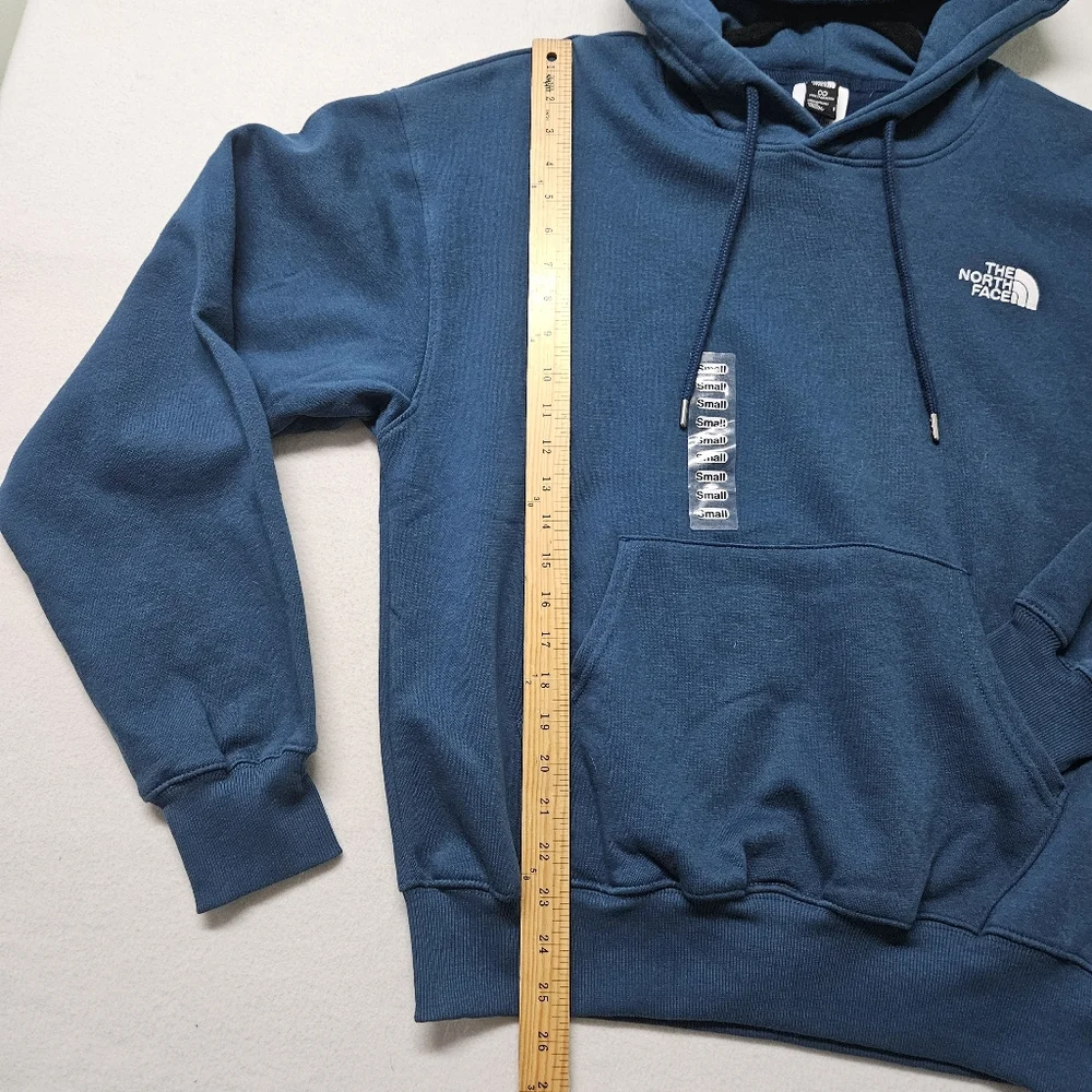 North Face Evolution Vintage Hoodie Midnight Petrol Oversized Large NWT